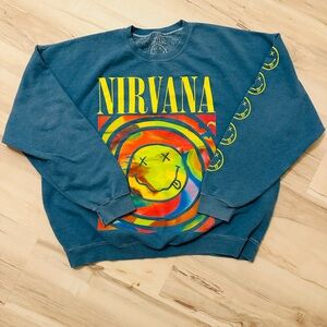 NIRVANA Urban Outfitters Oversized Band Crewneck Sweatshirt S/M